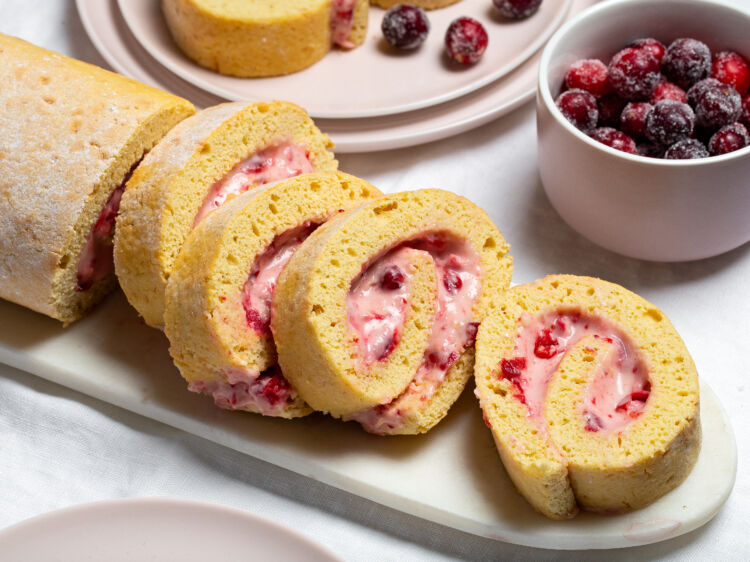 Golden Vanilla Swiss Roll