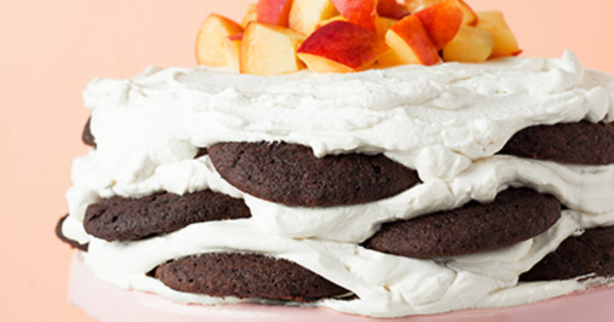 Chocolate Nectarine Icebox Cake with Ginger Pecans - Redpath Sugar Ltd.