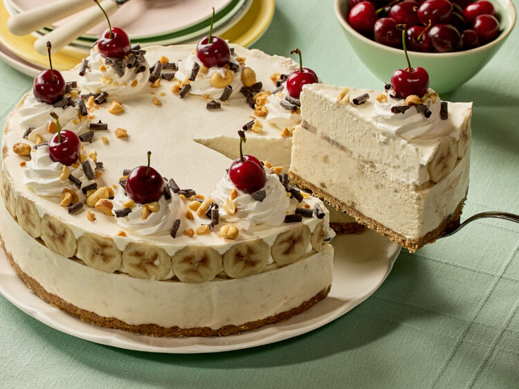 Banana Split Ice Cream Cake
