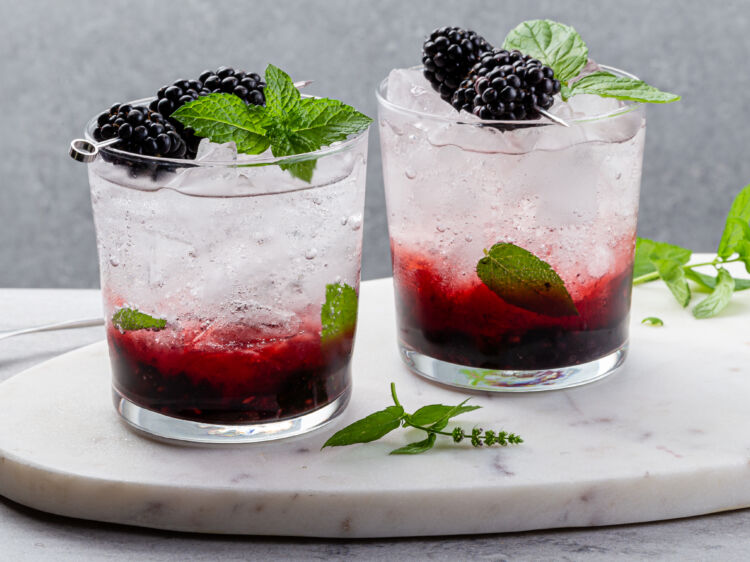 Blackberry Bramble Gin Cocktail