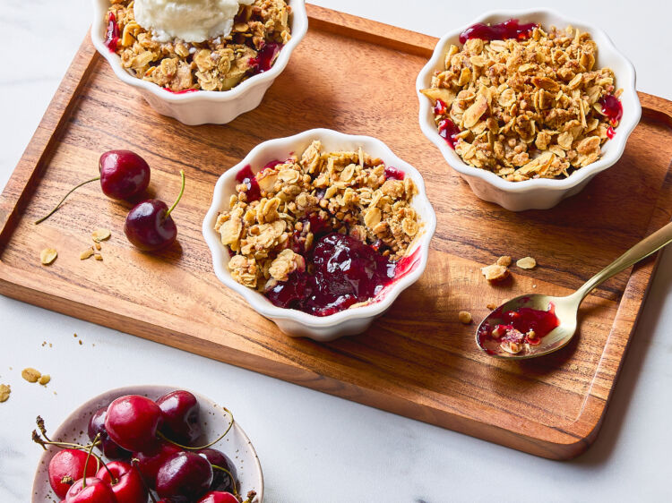 Cherry Buckwheat Crisp