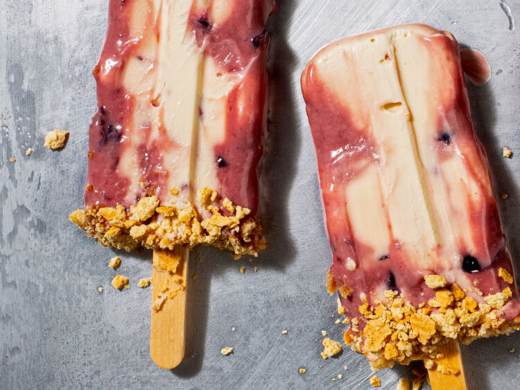 Cherry Cheesecake Pops