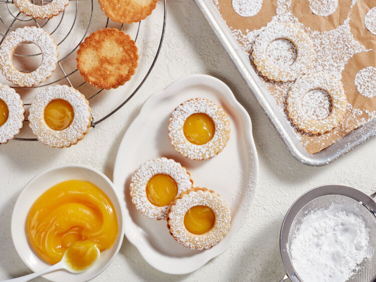 Citrus Curd Sandwich Cookies