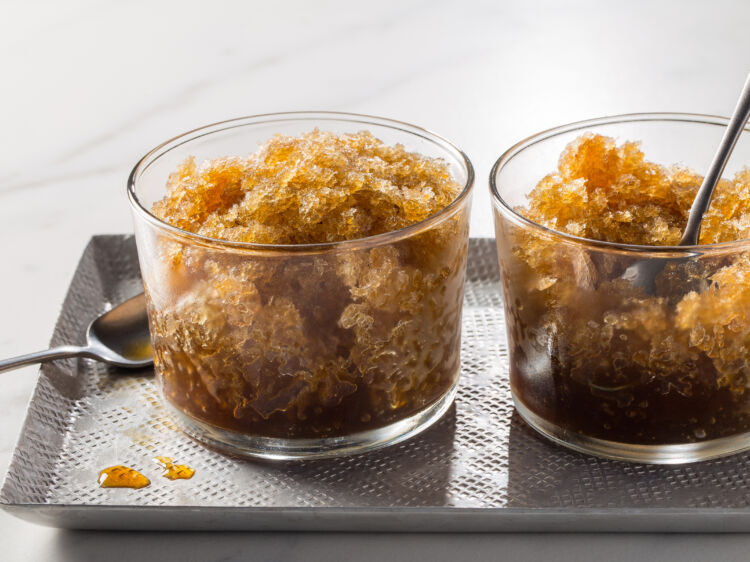 Coffee Rum Granita
