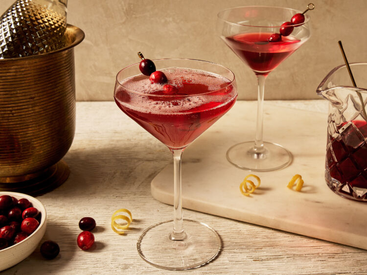 Cranberry Diamond Fizz