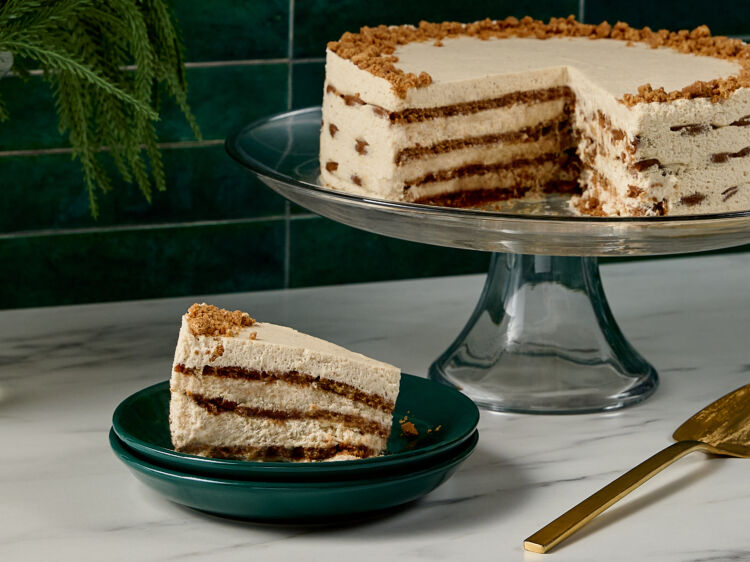 Gingersnap Eggnog Icebox Cake