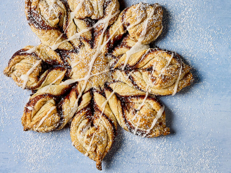 Glazed Cinnamon Sugar Snowflake
