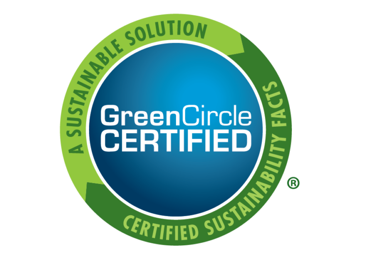 Green Circle Mark Certified Sustainability Facts full color