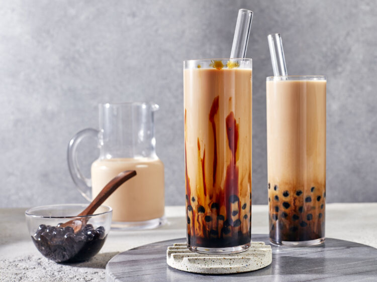 Hojicha Boba Milk Tea