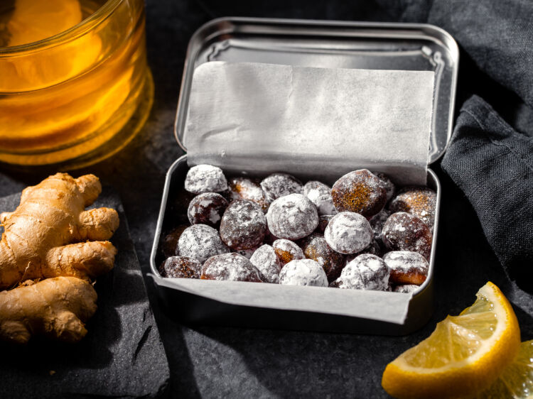 Lemon Ginger Cough Drops