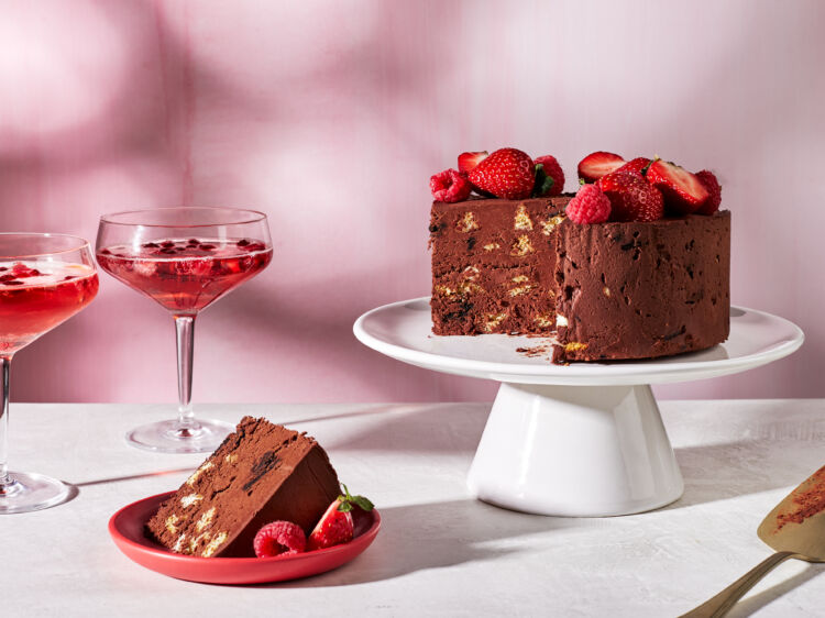 No Bake Mexican Chocolate Wafer Cake