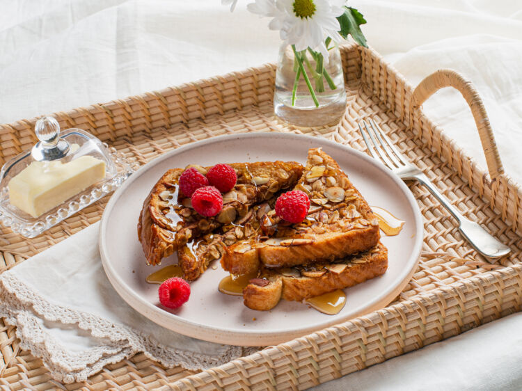 Oat Almond Crusted French Toast