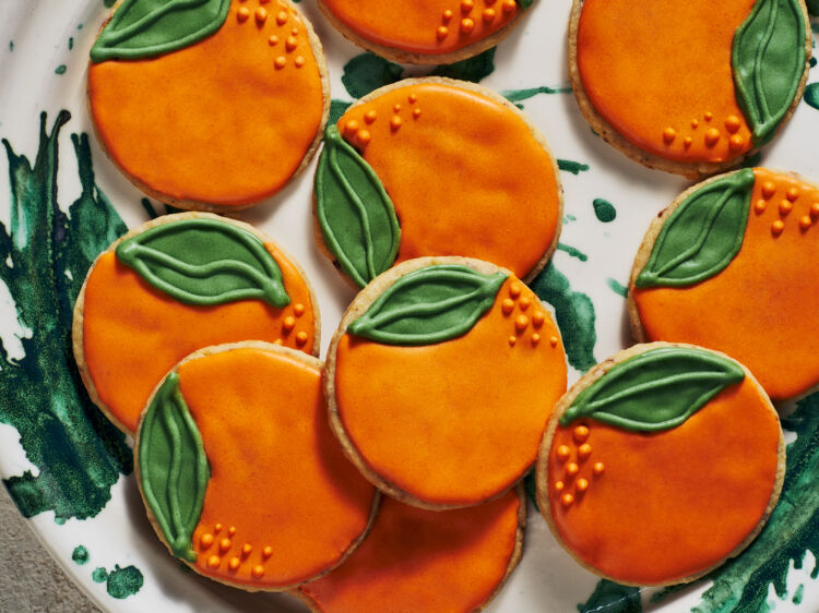 Orange Nut Shortbread Cookies