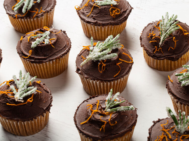 Orange Rosemary Cupcakes