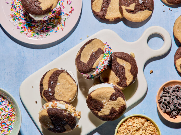 Peanut Butter Chocolate Ice Cream Sandwich