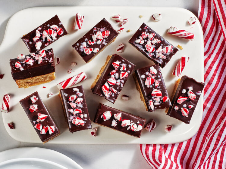 Peppermint Ganache Bars