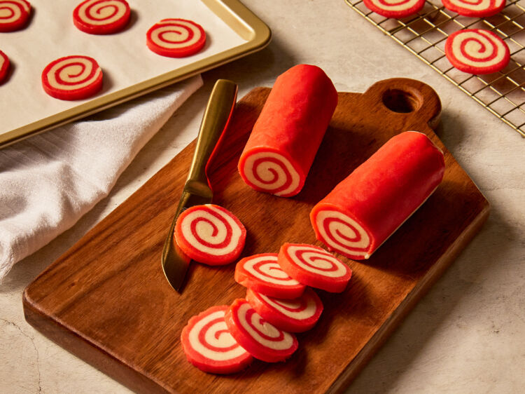 Peppermint Pinwheel Cookies