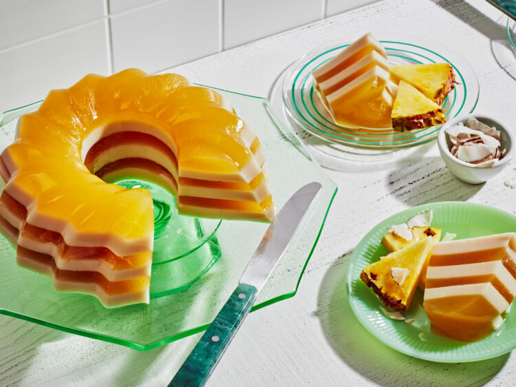 Pina Colada Gelatin Dessert