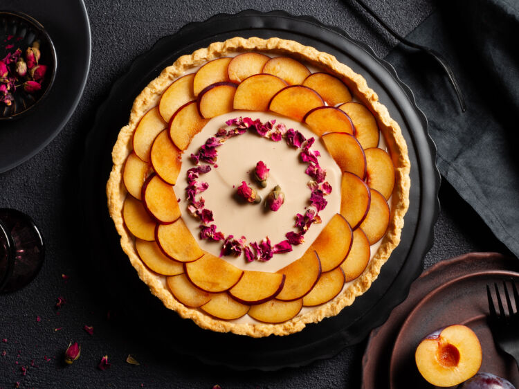 Plum Custard Tart