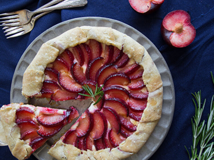 Plum Mascarpone Tart landscape hero web