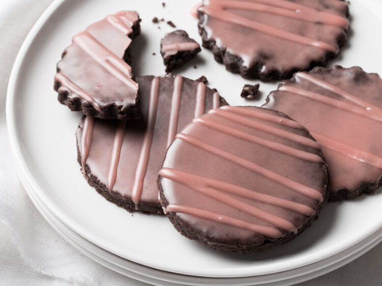 Pomegranate Chocolate Shortbread