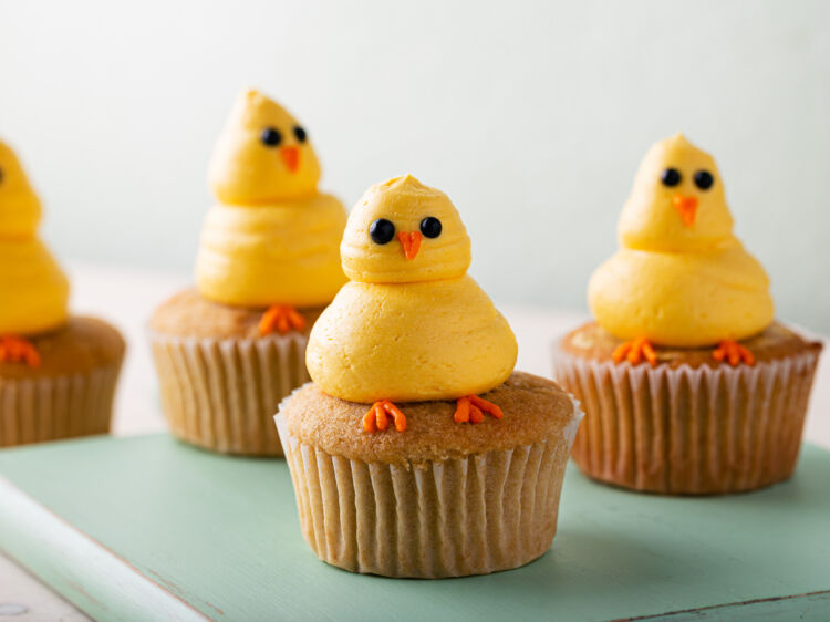 Spring Chick Cupcakes