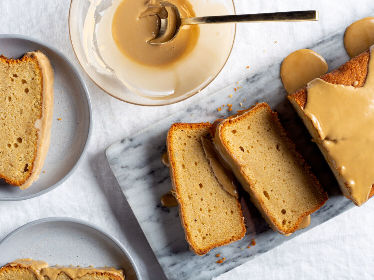 Vanilla Beer Cake with Beer Glaze