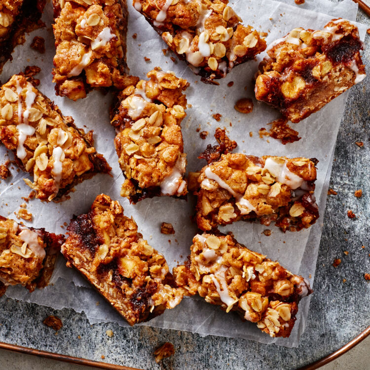 Apple Date Crumble Bars