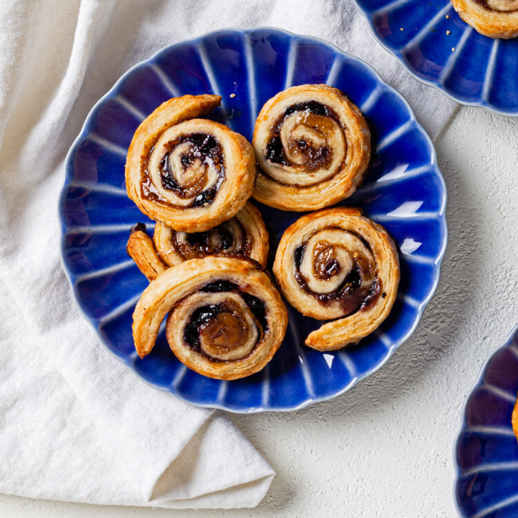 Blueberry Pie Crust Pinwheels