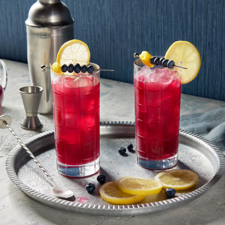 Blueberry Sortilege Whisky Fizz