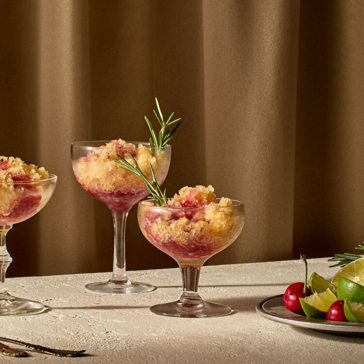 Cherry Lime Rosemary Tea Slush