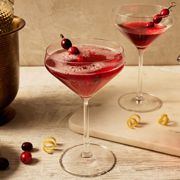 Cranberry Diamond Fizz