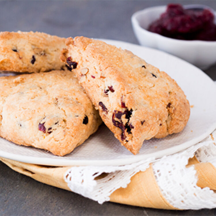 Cranberry Lemon Scones landscape hero web