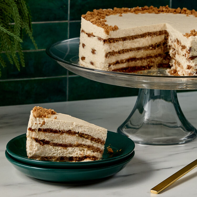 Gingersnap Eggnog Icebox Cake