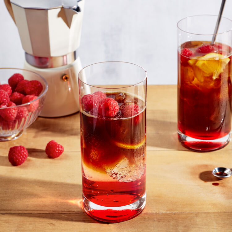Iced Raspberry Espresso Tonic