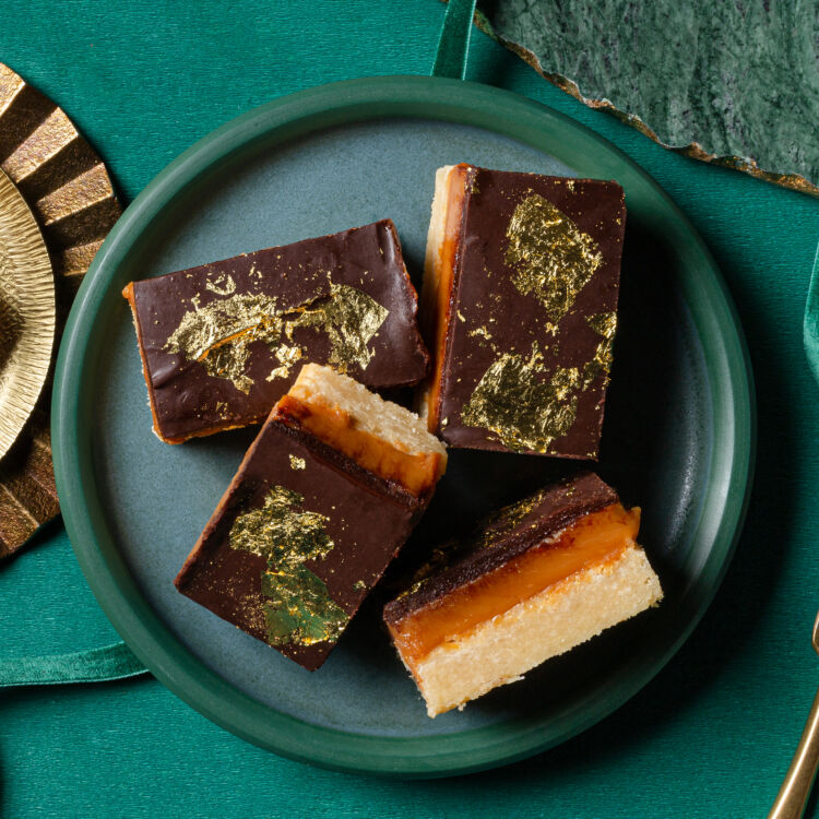 Irish Cream Millionaire Shortbread Bars