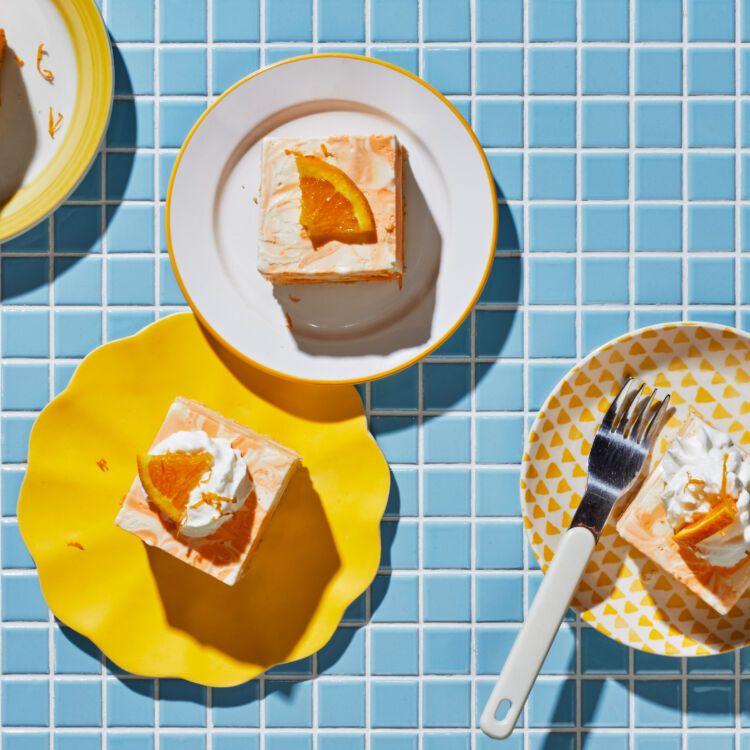 Orange Creamsicle Ice Cream Cake