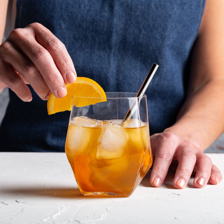 Orange Ginger Whiskey Cocktail