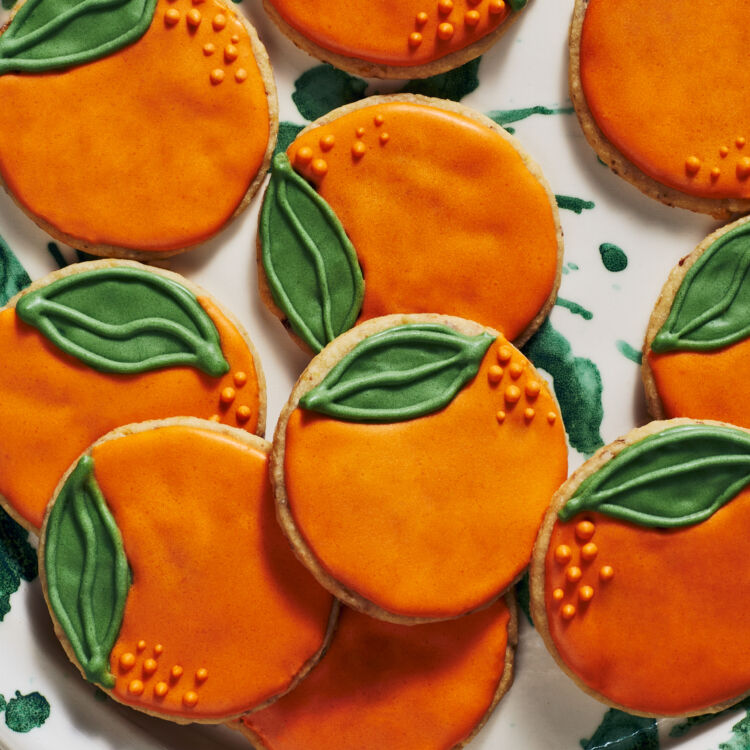 Orange Nut Shortbread Cookies