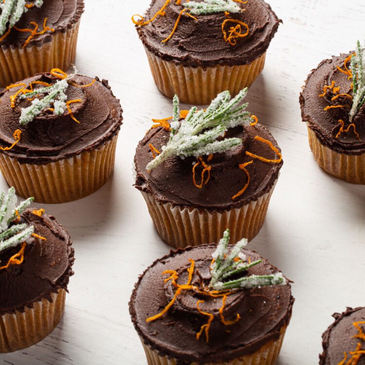 Orange Rosemary Cupcakes