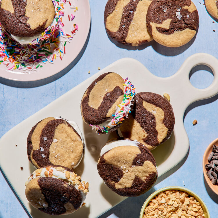 Peanut Butter Chocolate Ice Cream Sandwich