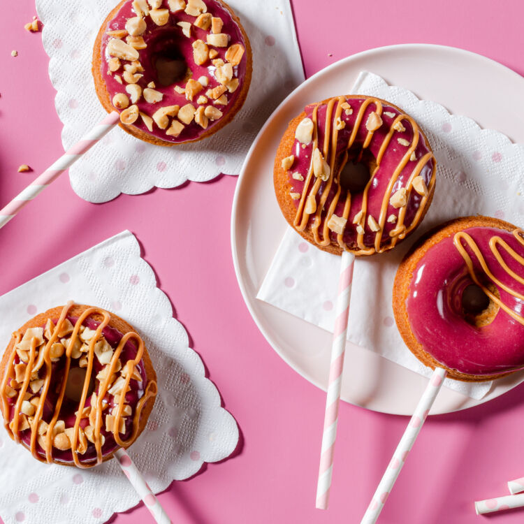 Peanut Butter Jelly Donutsicles