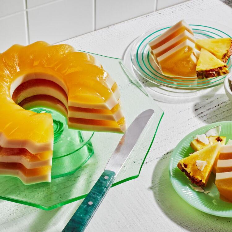 Pina Colada Gelatin Dessert