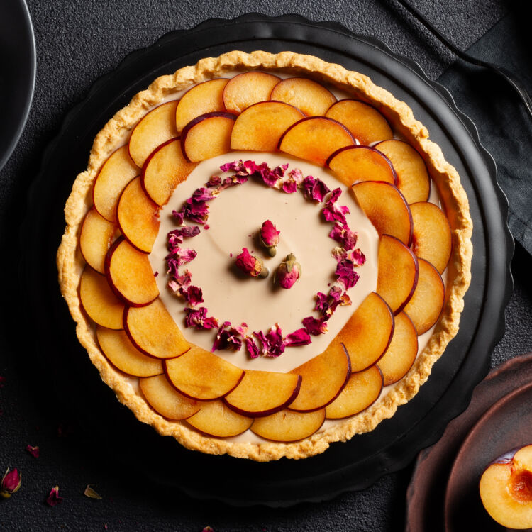 Plum Custard Tart
