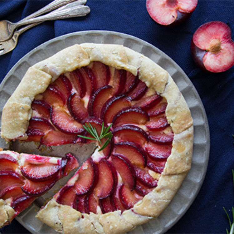 Plum Mascarpone Tart landscape hero web
