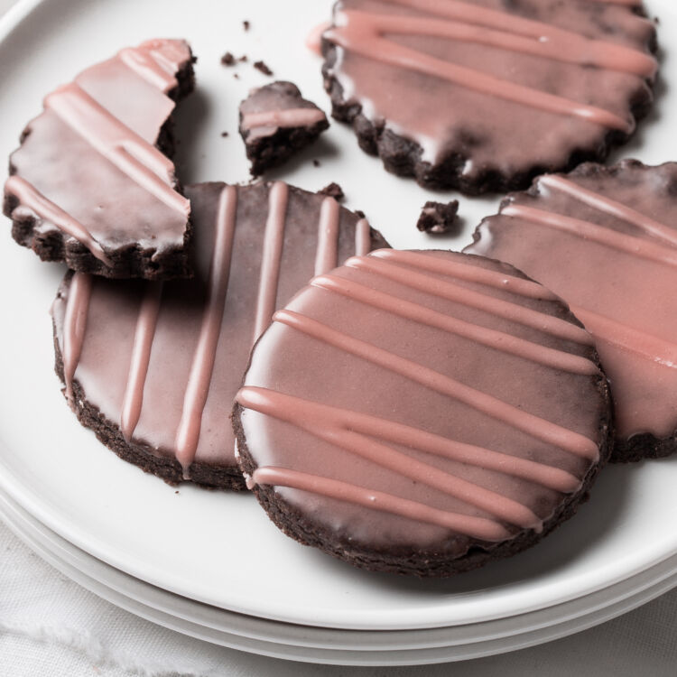 Pomegranate Chocolate Shortbread