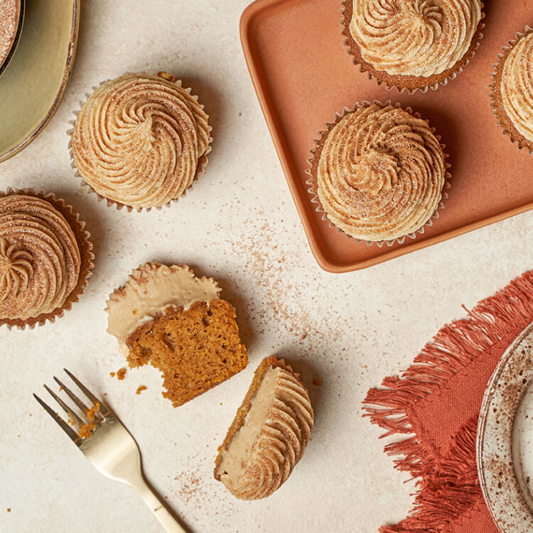 Pumpkin Spice Cupcakes Coffee Cream
