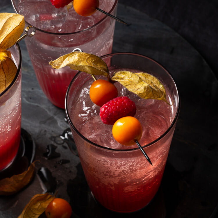 Raspberry Gooseberry Shrub