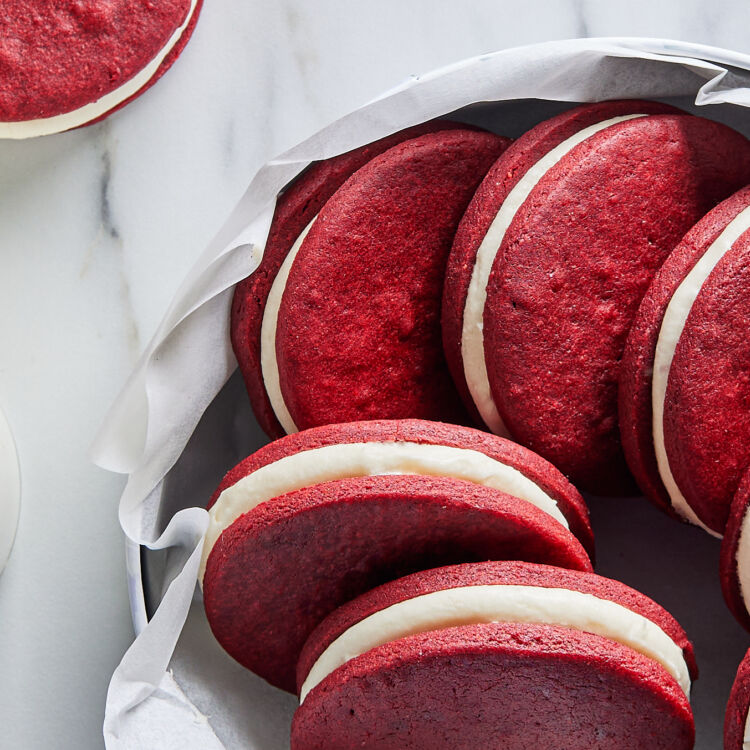 Red Velvet Sandwich Cookies