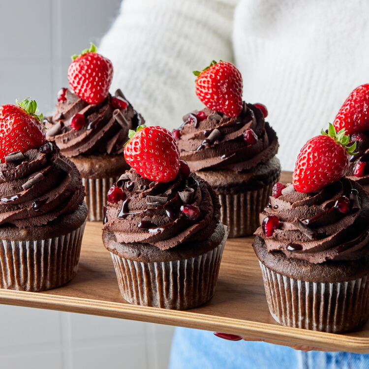 Red Wine Chocolate Cupcakes